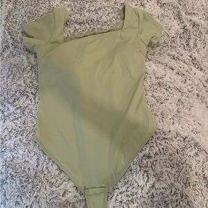 Elegant Olive Green Women's Bodysuit